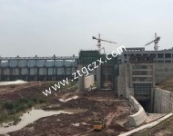 建設中的安居電站下游照片